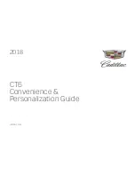 Cadillac CT6 2018 Convenience/Personalization Manual preview
