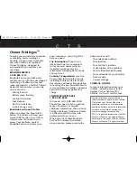 Preview for 18 page of Cadillac CTS 2007 Customer Convenience/Personalization Manual