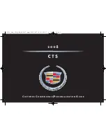 Cadillac CTS 2008 Customer Convenience/Personalization Manual preview