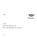 Предварительный просмотр 1 страницы Cadillac CTS 2017 Personalization Manual