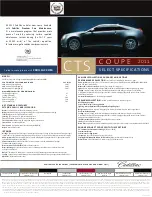 Cadillac CTS COUPE Specifications предпросмотр