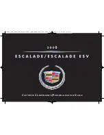 Cadillac Escalade ESV 2012 Personalization Manual предпросмотр