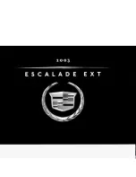 Cadillac ESCALADE EXT 2003 Manual preview