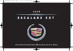 Cadillac Escalade EXT 2006 Customer Convenience/Personalization Manual preview