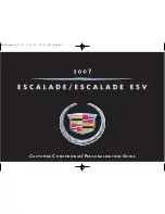 Cadillac Escalade Customization Manual preview