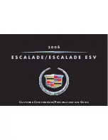 Cadillac Escalade Personalization Manual preview
