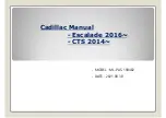 Preview for 1 page of Cadillac ML-PAS-190402 Manual