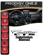 Cadillac Prodigy One.2 Installation Manual предпросмотр