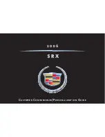 Предварительный просмотр 1 страницы Cadillac SRX 2006 Customer Convenience/Personalization Manual