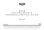 Cadillac XT4 2024 Convenience/Personalization Manual предпросмотр