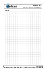 Preview for 20 page of Cadman 1500 Operator, Parts, And Installation Manual