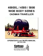 Preview for 1 page of Cadman 4000XL WIDE BODY Operator And Parts Manual