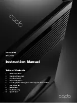 Предварительный просмотр 1 страницы CADO AP-C710S Instruction Manual