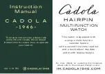 Cadola HAIRPIN Instruction Manual preview