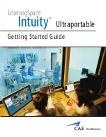 Preview for 1 page of CAE Healthcare lntuity LearningSpace Ultraportable Getting Started Manual