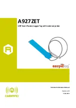 Caen RFID Easy2log A927ZET Technical Information Manual preview