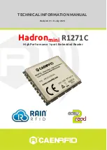 Caen RFID Hardon mini R1271C Technical Information Manual preview