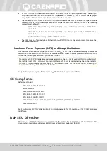 Preview for 37 page of Caen RFID Hardon mini R1271C Technical Information Manual