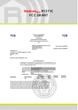 Preview for 39 page of Caen RFID Hardon mini R1271C Technical Information Manual