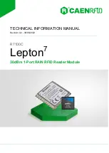 Caen RFID Lepton7 R7100C Technical Information Manual предпросмотр