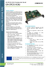 Предварительный просмотр 1 страницы CAES GR-CPCIS-XCKU User Manual