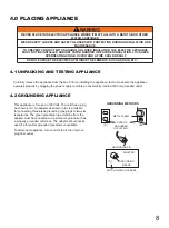 Preview for 8 page of Caesar Fireplace CHFP-002 Installation And Operating Instructions Manual