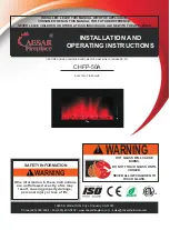 Предварительный просмотр 1 страницы Caesar Fireplace CHFP-50A Installation And Operating Instructions Manual