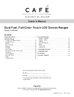 Preview for 2 page of Cafe C2S900M Owner'S Manual