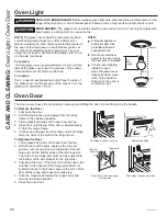 Предварительный просмотр 28 страницы Cafe CCHS900P Owner'S Manual