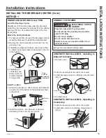 Предварительный просмотр 16 страницы Cafe CCP06BP Series Owner'S Manual And Installation Instructions