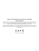 Preview for 2 page of Cafe CCR06DM Series Owner'S Manual And Installation Instructions