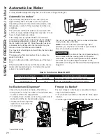 Предварительный просмотр 20 страницы Cafe CFE Series Owner'S Manual And Installation Instructions