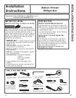 Preview for 23 page of Cafe CFE Series Owner'S Manual And Installation Instructions