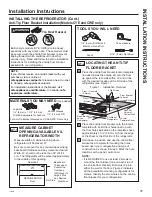 Предварительный просмотр 31 страницы Cafe CFE Series Owner'S Manual And Installation Instructions