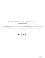 Preview for 2 page of Cafe CGS750P Owner'S Manual