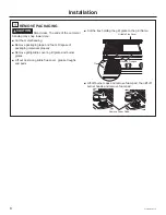 Preview for 8 page of Cafe CGU366 Installation Instructions Manual