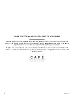 Предварительный просмотр 2 страницы Cafe CHS90XP Owner'S Manual