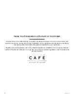 Preview for 2 page of Cafe CIC36 Owner'S Manual