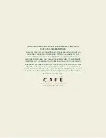 Предварительный просмотр 24 страницы Cafe Couture C9OAAAS2RS3 Owner'S Manual