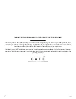 Предварительный просмотр 2 страницы Cafe CTD90DP Owner'S Manual