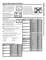 Предварительный просмотр 15 страницы Cafe CVM517P4M5W2 Owner'S Manual