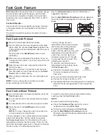 Предварительный просмотр 19 страницы Cafe CVM517P4M5W2 Owner'S Manual