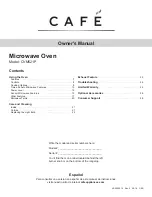 Cafe CVM521P2MS1 Owner'S Manual предпросмотр