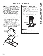 Preview for 17 page of Cafe CVW9301 Owner'S Manual & Installation Instructions