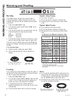 Предварительный просмотр 12 страницы Cafe CWB713 Owner'S Manual