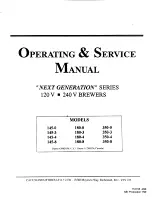 Preview for 1 page of Cafe 98 B145-0 Operating & Service Manual