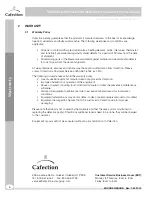 Preview for 6 page of Cafection Encore Ground Service & Installation Manual