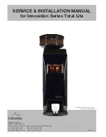 Предварительный просмотр 1 страницы Cafection Total Lite Innovation Series Service & Installation Manual