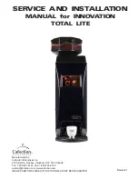 Предварительный просмотр 1 страницы Cafection TOTAL LITE Service And Installation Manual