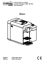 Предварительный просмотр 1 страницы Caffitaly System Milano Instruction Book